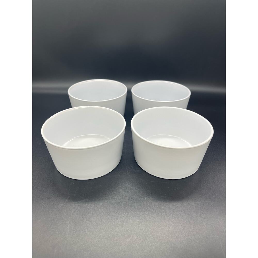 Elama Luxmatte Light Gray Set of 4 Fruit / Dessert Bowls 4 5/8"